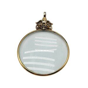 Vintage Avon Gold Tone Magnifying Glass Pendant